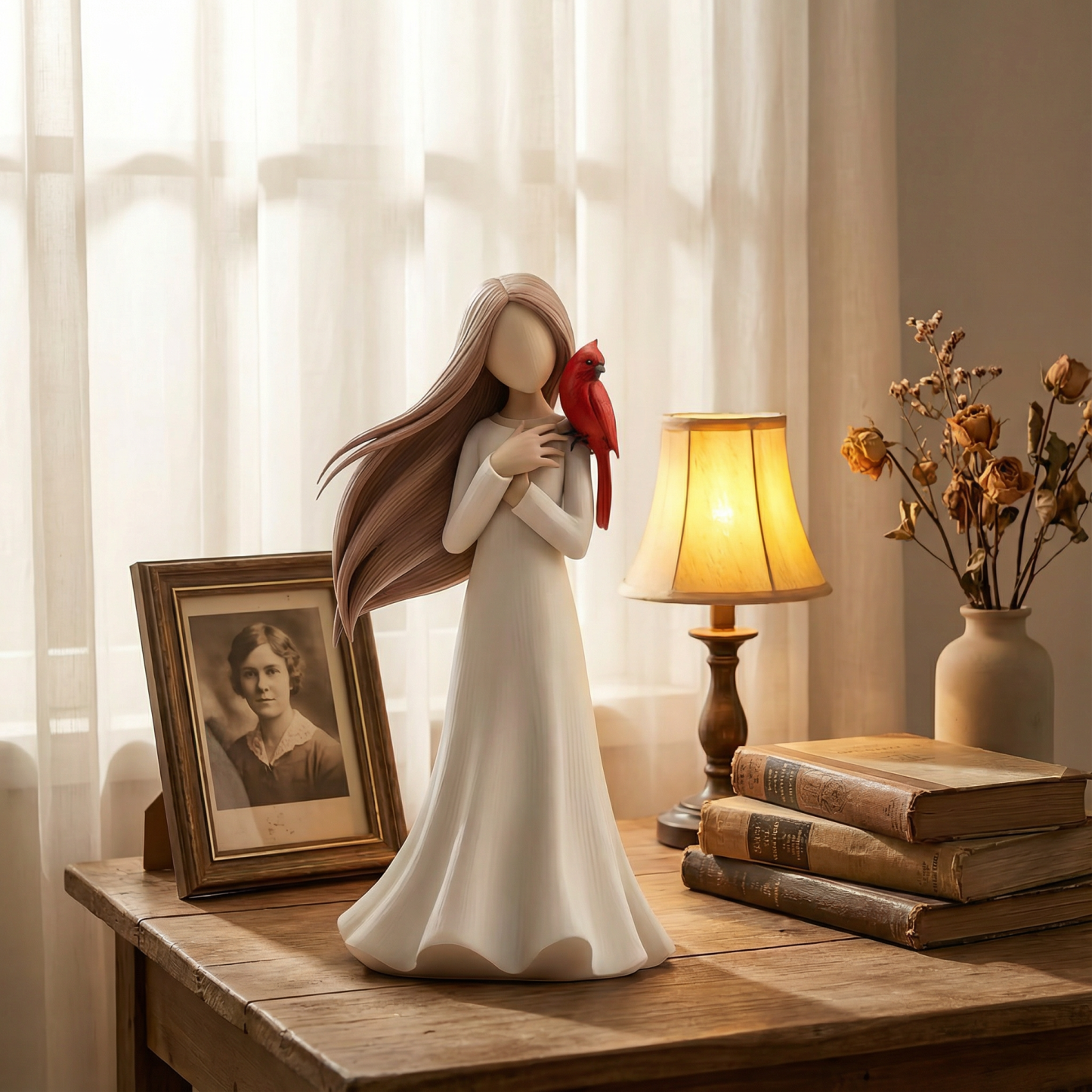 🔥Hot Sale 49% OFF -✨Cardinal Remembrance Love and Serenity Figurine❤️Serene Desk Companion🙏